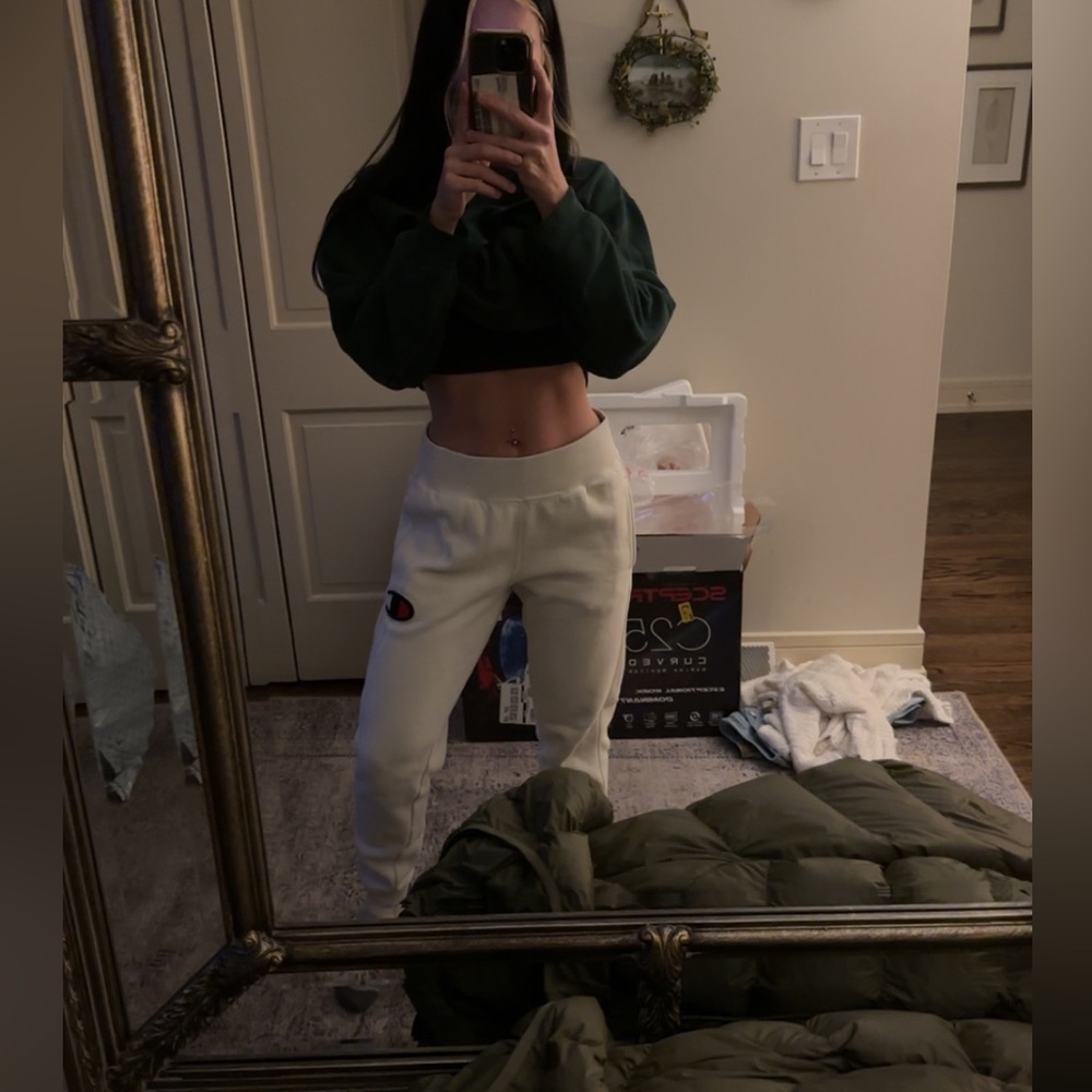 Champion White Sweatpants
